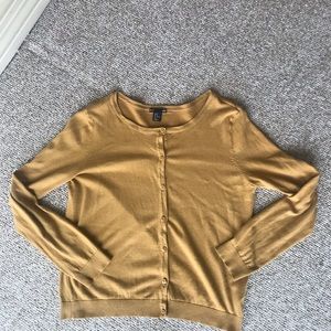 H&M mustard yellow cardigan (FAIR)